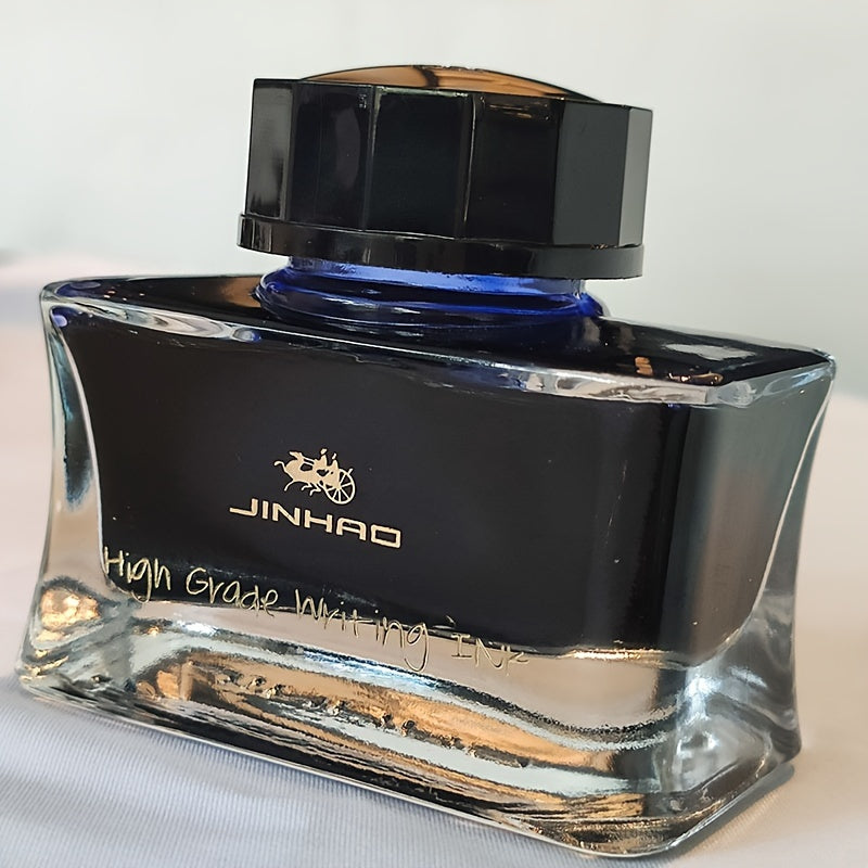 Jinhao 50ml Premium Fountain Pen Ink in Black/Blue/Blue Black, perfect for writing and calligraphy enthusiasts.