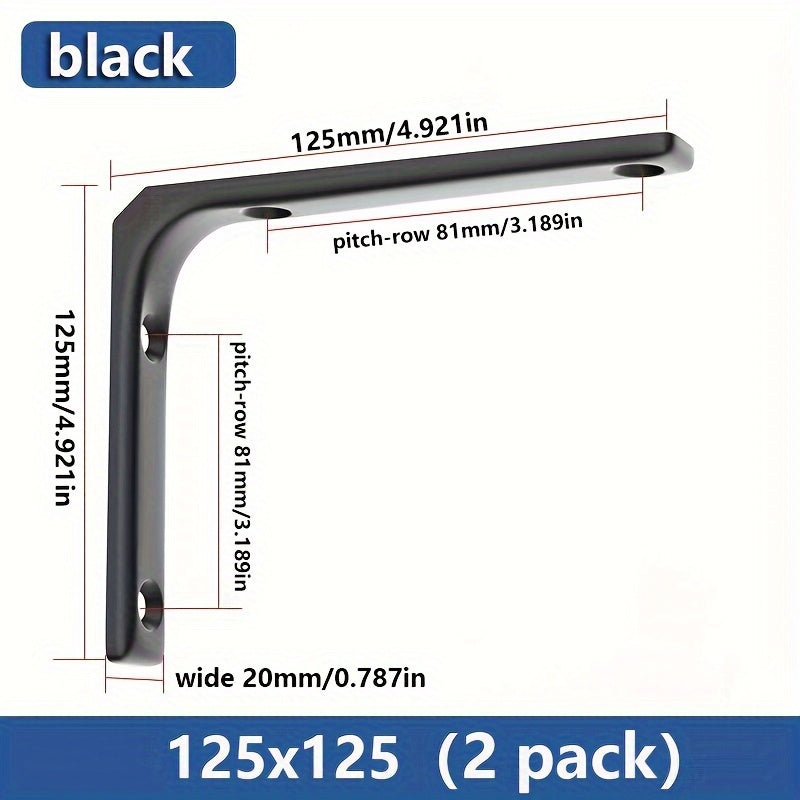 Triangle Bracket Holder Set, Partition Tripod Wall Mount, L-shaped Laminate Shelf Holder, Triangle Support Rack.