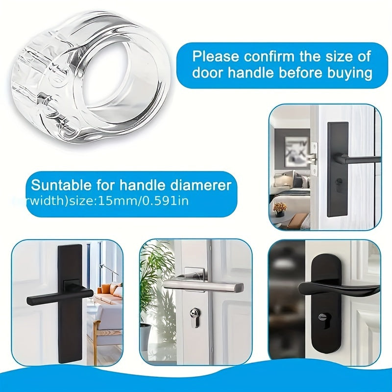 6 silicone O-ring door stoppers prevent wall damage in bathrooms and toilets without the need for drilling.