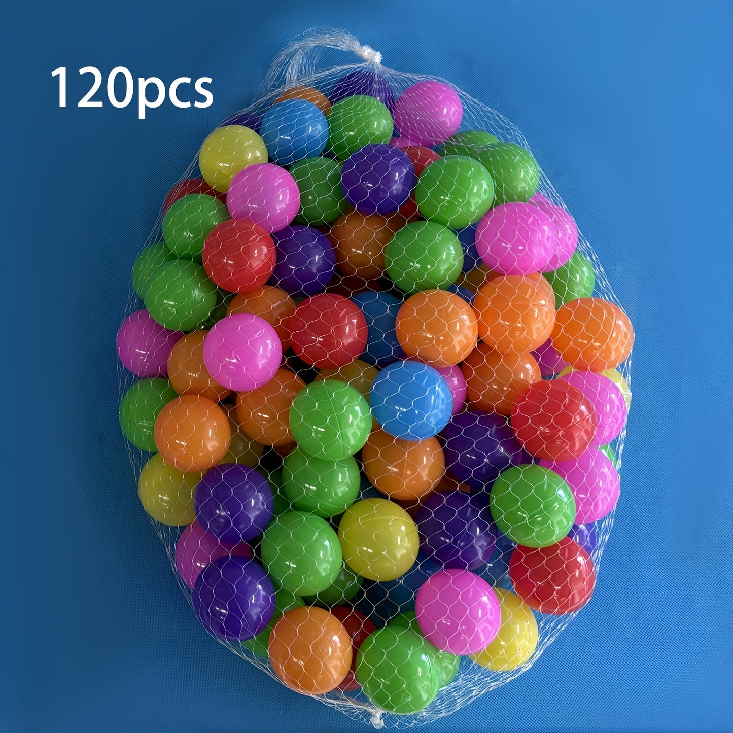 60/120 Candy-Colored Ocean Balls: High-Quality, Non-Toxic for Kids' Ball Pits & Outdoor Play