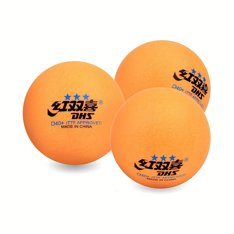 Red Double Happiness Three Stars Table Tennis Competition ping pong ball.