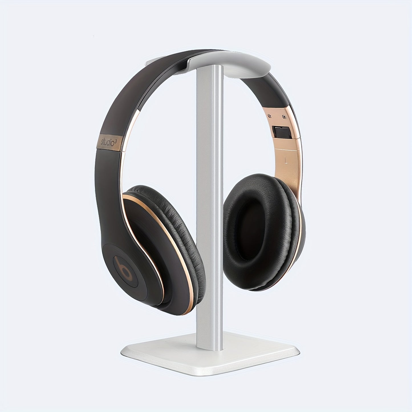 Premium ABS Desktop Headphone Stand for office and gaming room display.