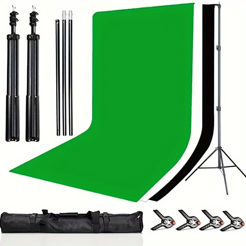 1pc 2*2m Background Rack with Cloth for Photo Photography, Studio Props Shooting Bracket