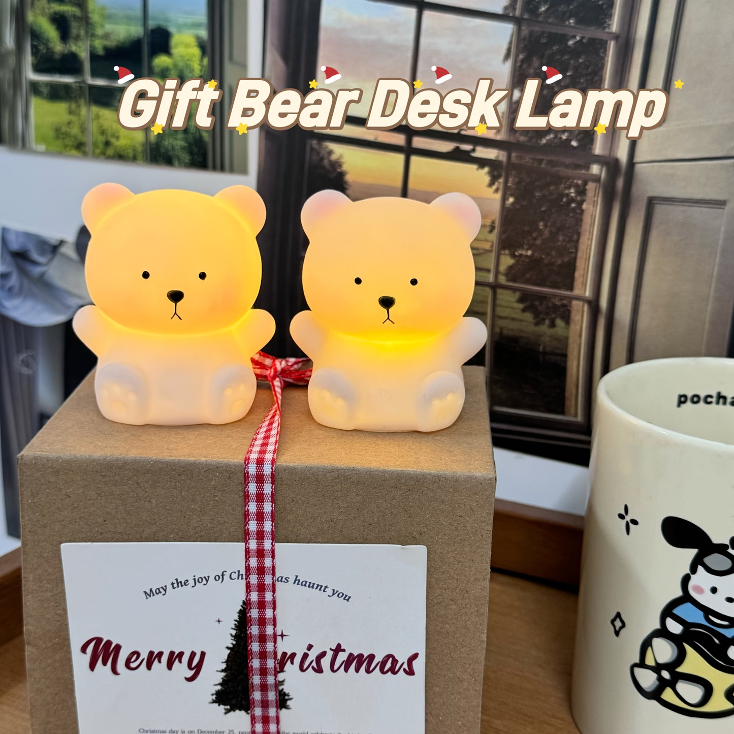 Adorable bear LED lights set a festive atmosphere for homes. Perfect for decorating bedrooms and living rooms, they make great gifts for girlfriends, classmates, family, or as a spring present.