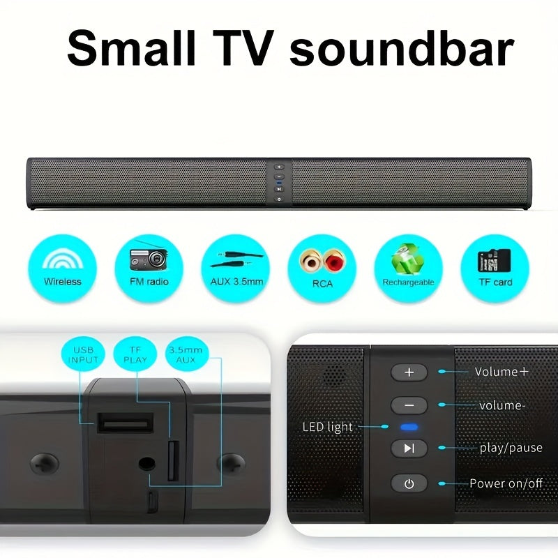 20W 3D Home Theater Computer Stereo Surround Wireless Speakers that can also be used as TV speakers for computers - Ideal gift for any occasion, perfect for summer parties.