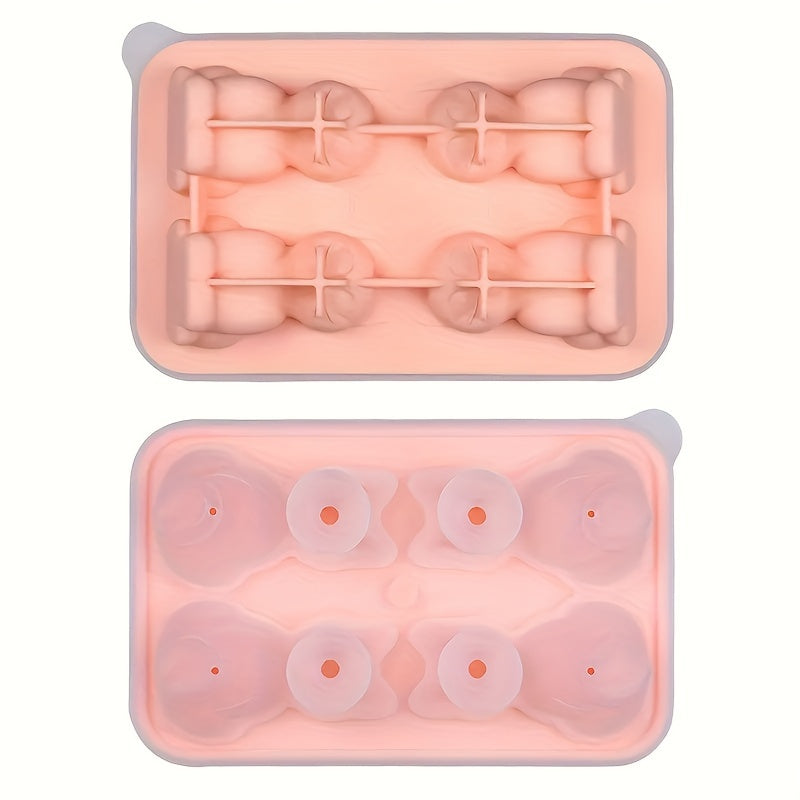 Silicone Ice Cube Tray in Cat Shapes - Perfect for Whiskey, Chocolates, Candy & Pudding - Fun Kitchen Tool for Parties and Unique Freezing