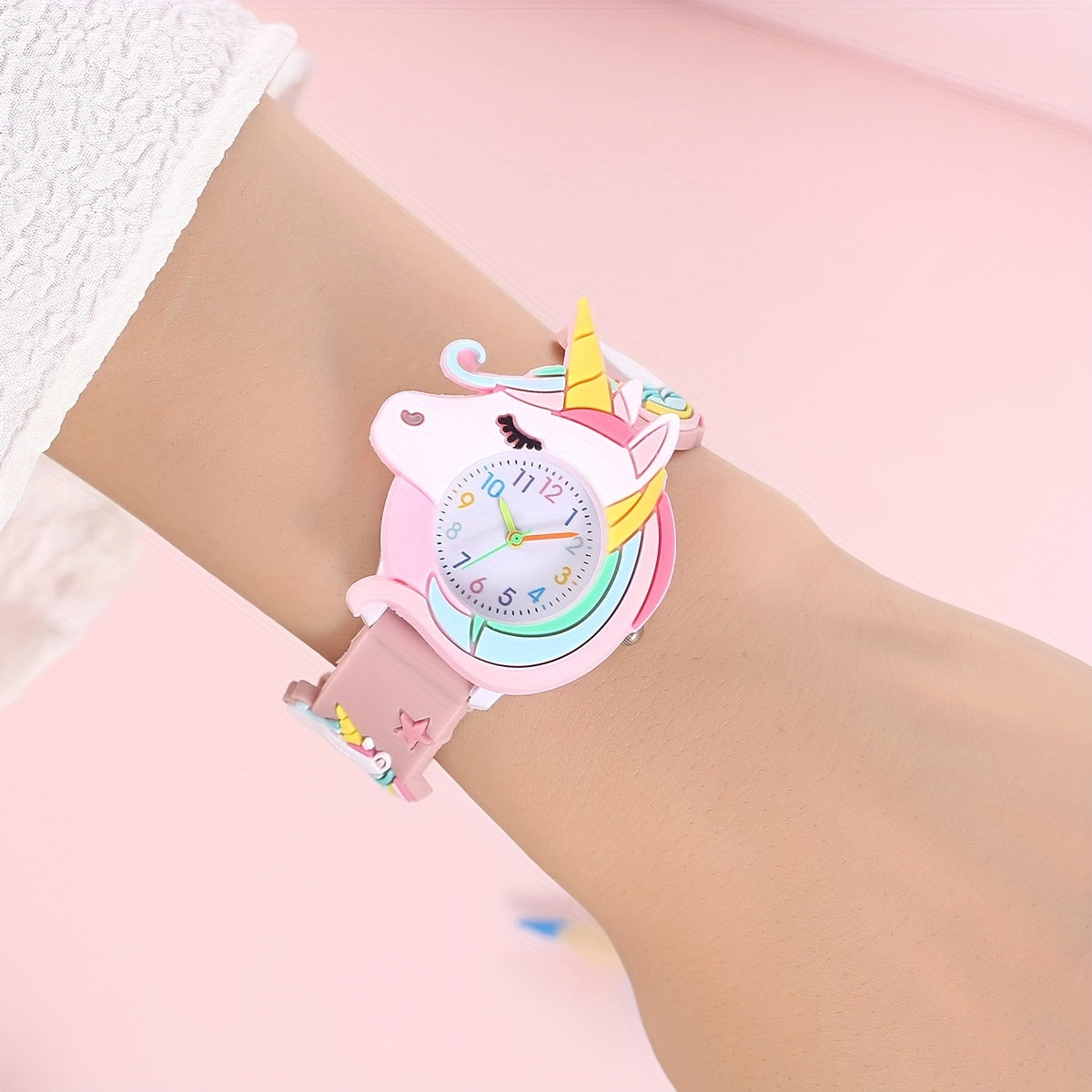 Children's silicone cartoon watch gift for kids.