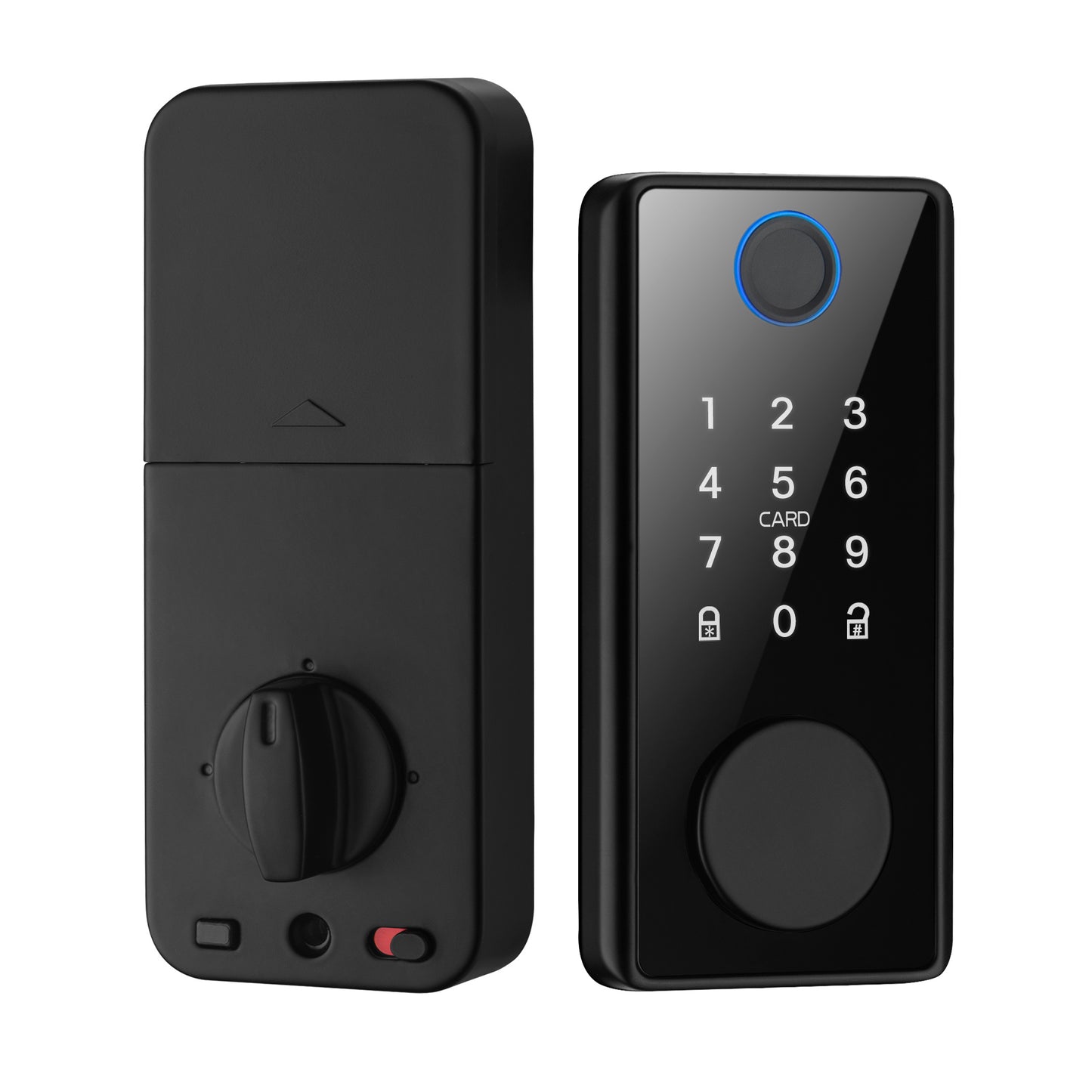 3 Styles Smart Door Lock DeadBolt with TT/Tuya APP Control, Biometric & Key Card/Key Entry, 4-in-1 Unlocking.