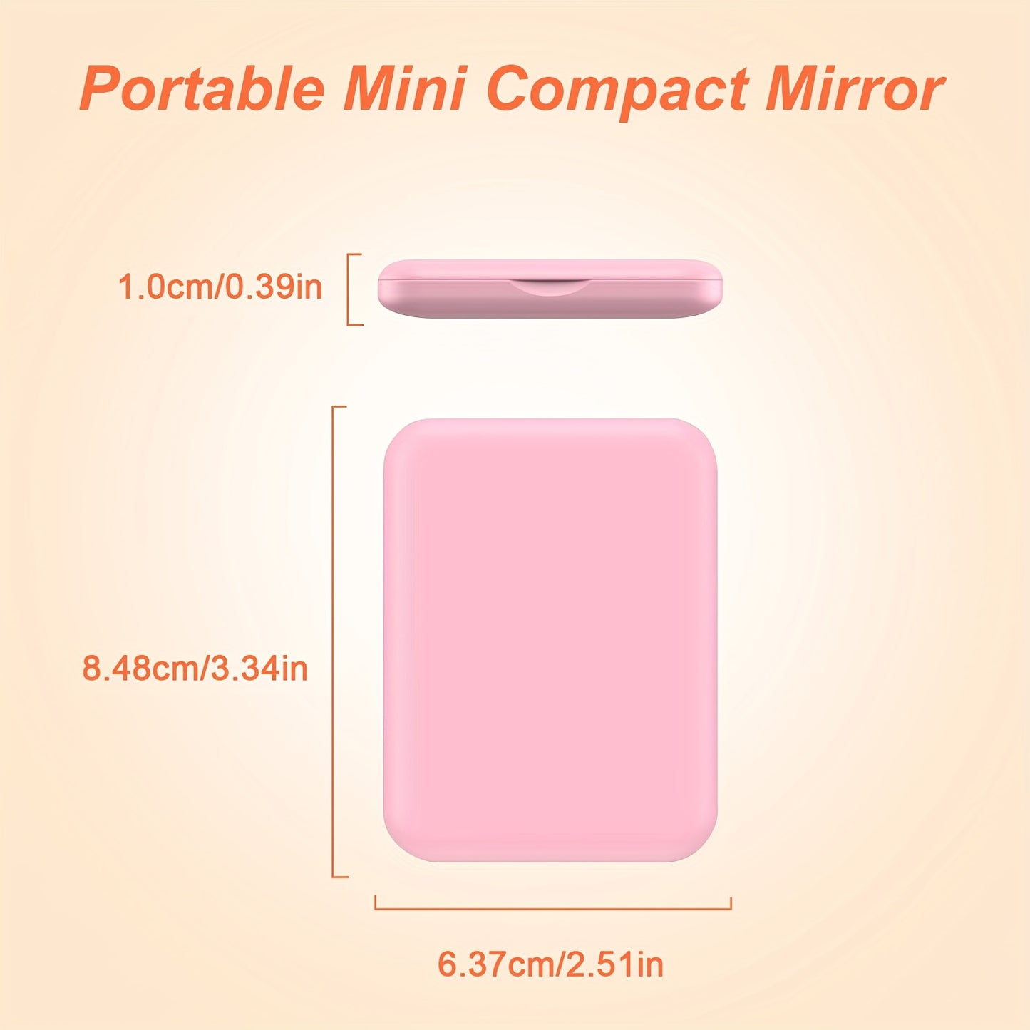 Travel-friendly LED makeup mirror with 1X/3X magnification, double-sided with lights, compact and portable for gifting.