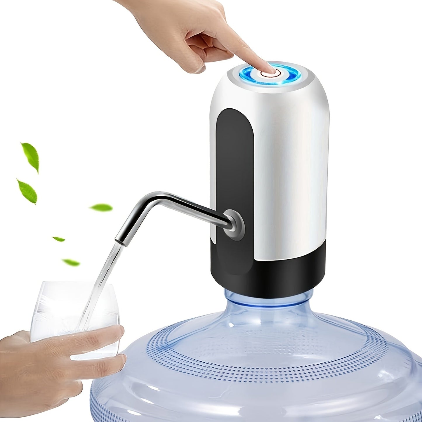 Get the 1pc USB Rechargeable Electric Water Pump for a compact and elegant design that offers easy installation and convenient practicality. Featuring one-button operation and a blue light display, this pump is USB rechargeable and can easily pump around