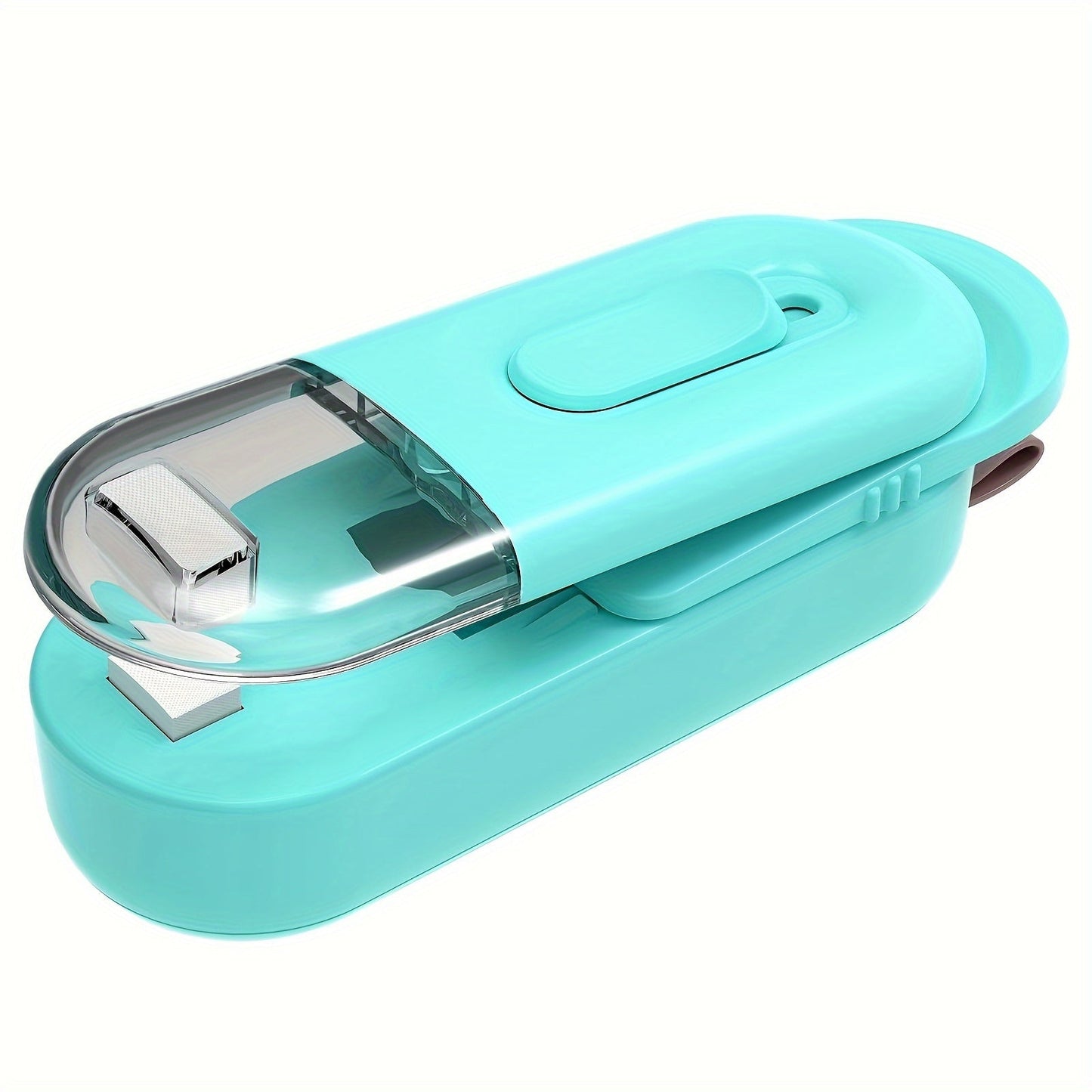 One piece Mini Vacuum Sealer with Heat Sealer and Cutter - a convenient two-in-one portable device perfect for sealing plastic storage bags and keeping food, snacks, and biscuits fresh. An essential kitchen tool for preserving your favorite snacks and