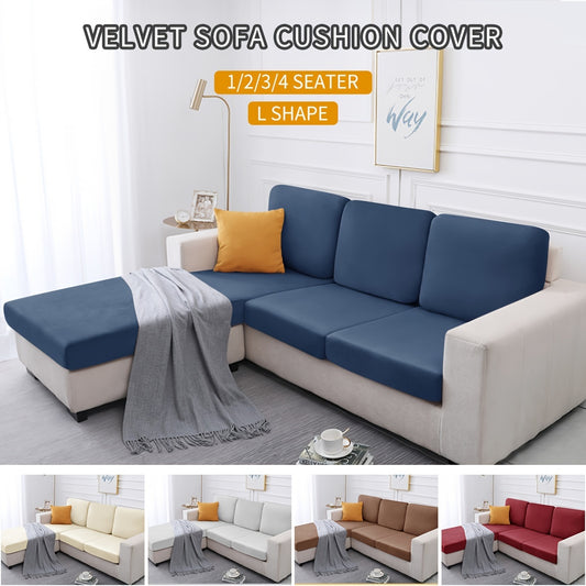 Soft velvet cushion covers protect and cover furniture cushions.