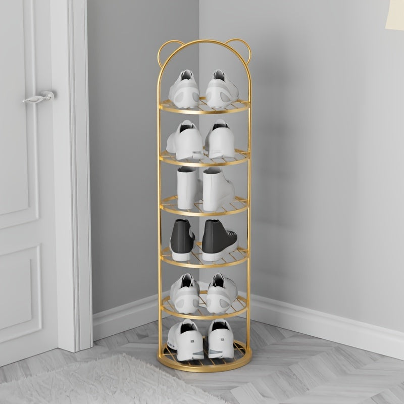 Durable Metal Shoe Rack with Space-Saving Multi-Layer Design for Organizing Shoes in Tight Spaces at Home