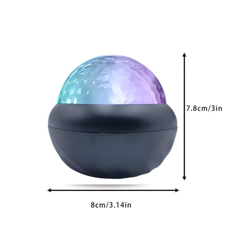 Dreamy 7-Color LED Night Light with Water Ripple Effect - USB Powered, Remote Controlled, Ideal for Creating a Cozy Atmosphere in Any Room. Ideal for Bedroom Ambiance & Special Occasions.