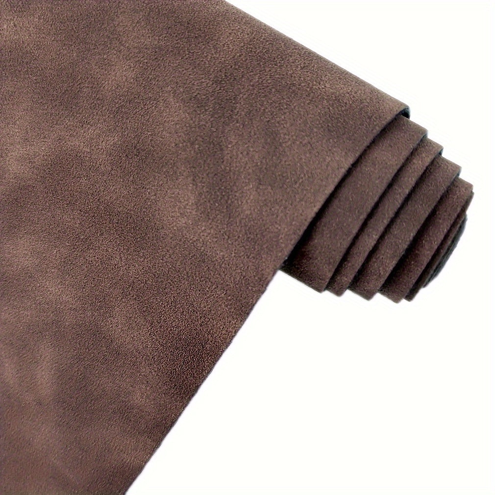 1 piece of soft smooth synthetic suede PU faux leather fabric for DIY wallets and bags.