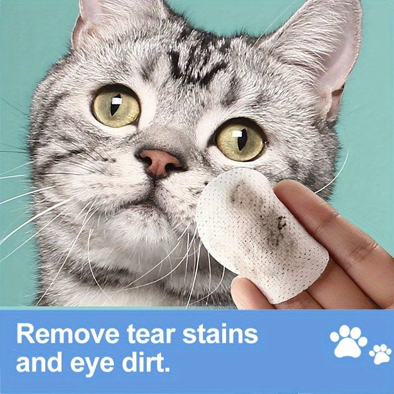 150 pet eye cleaning wipes for dogs and cats, gentle tear stain remover.