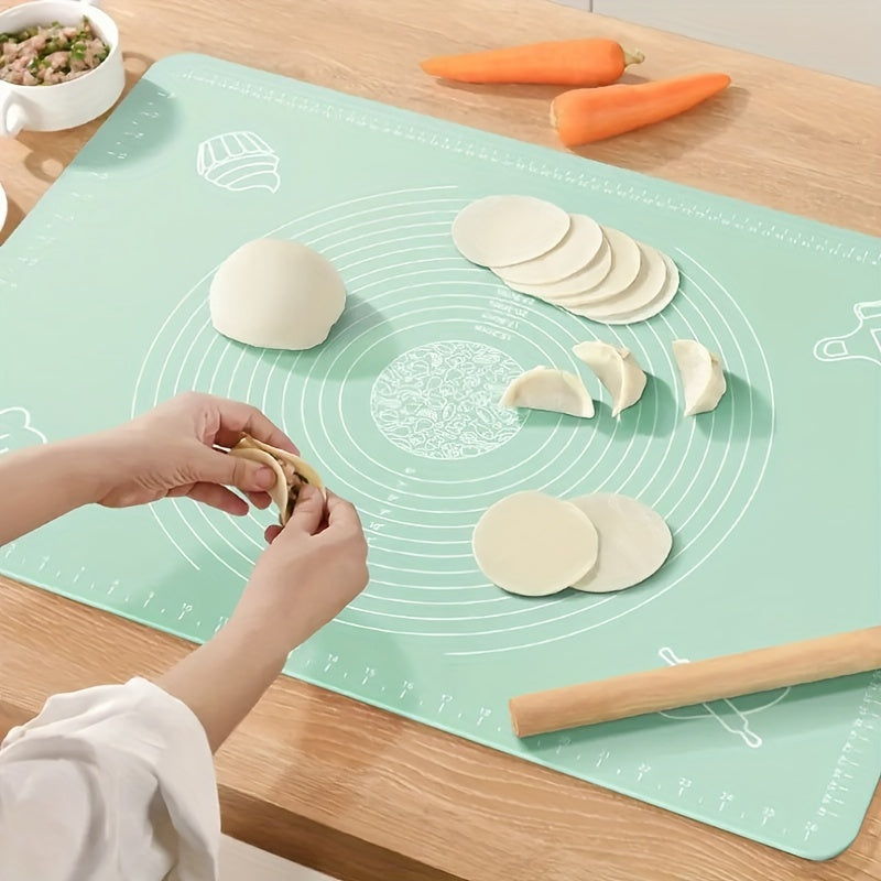 Silicone Pastry Mat - Non-Stick Baking Mat for Bread, Candy, Cookies and More! Kitchen Tools and Accessories for Home Baking.