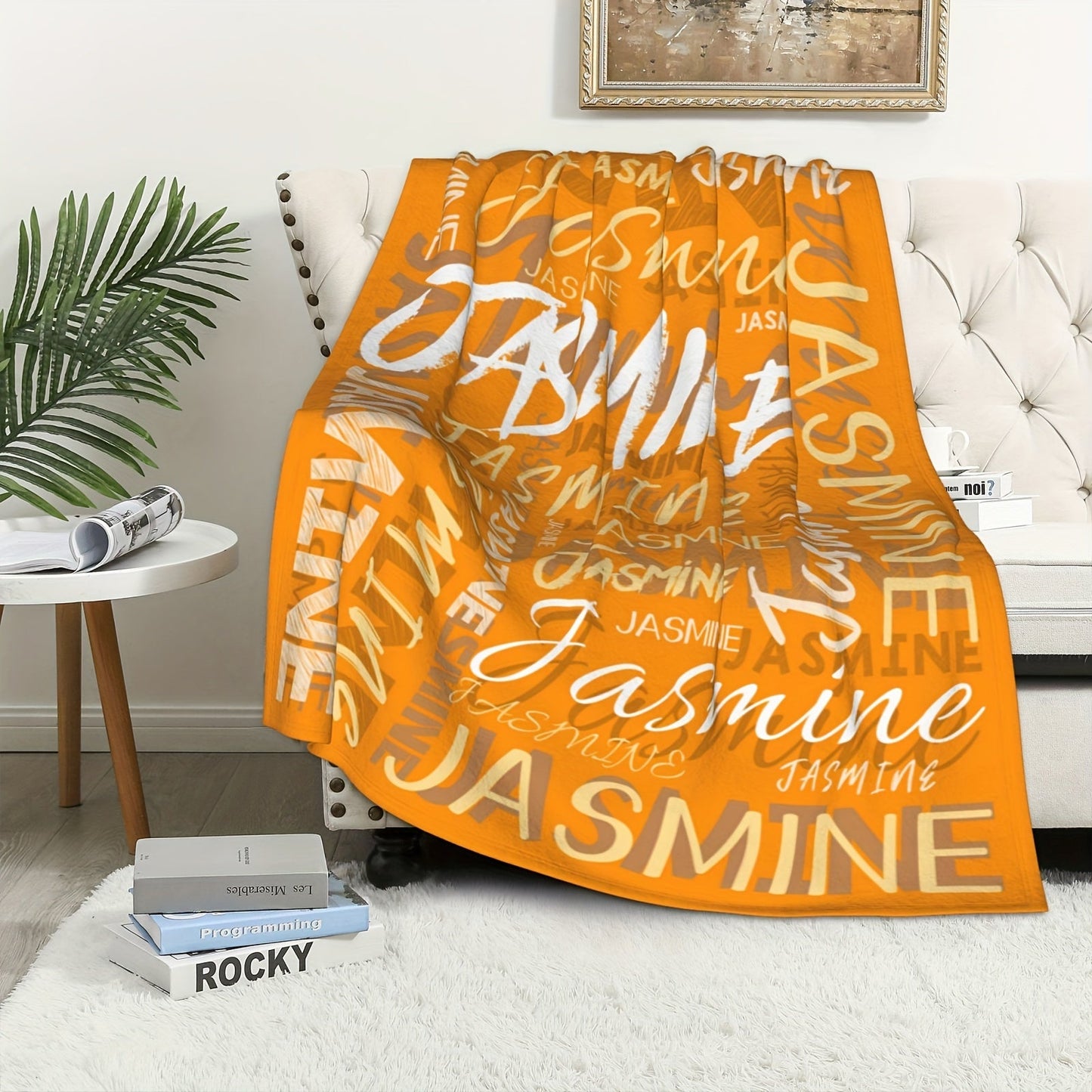 Stay Cozy with Your Own Name on This Soft and Warm Fleece Blanket - Ideal Holiday Gift for Loved Ones, Perfect for Naptime, Camping, and Travel