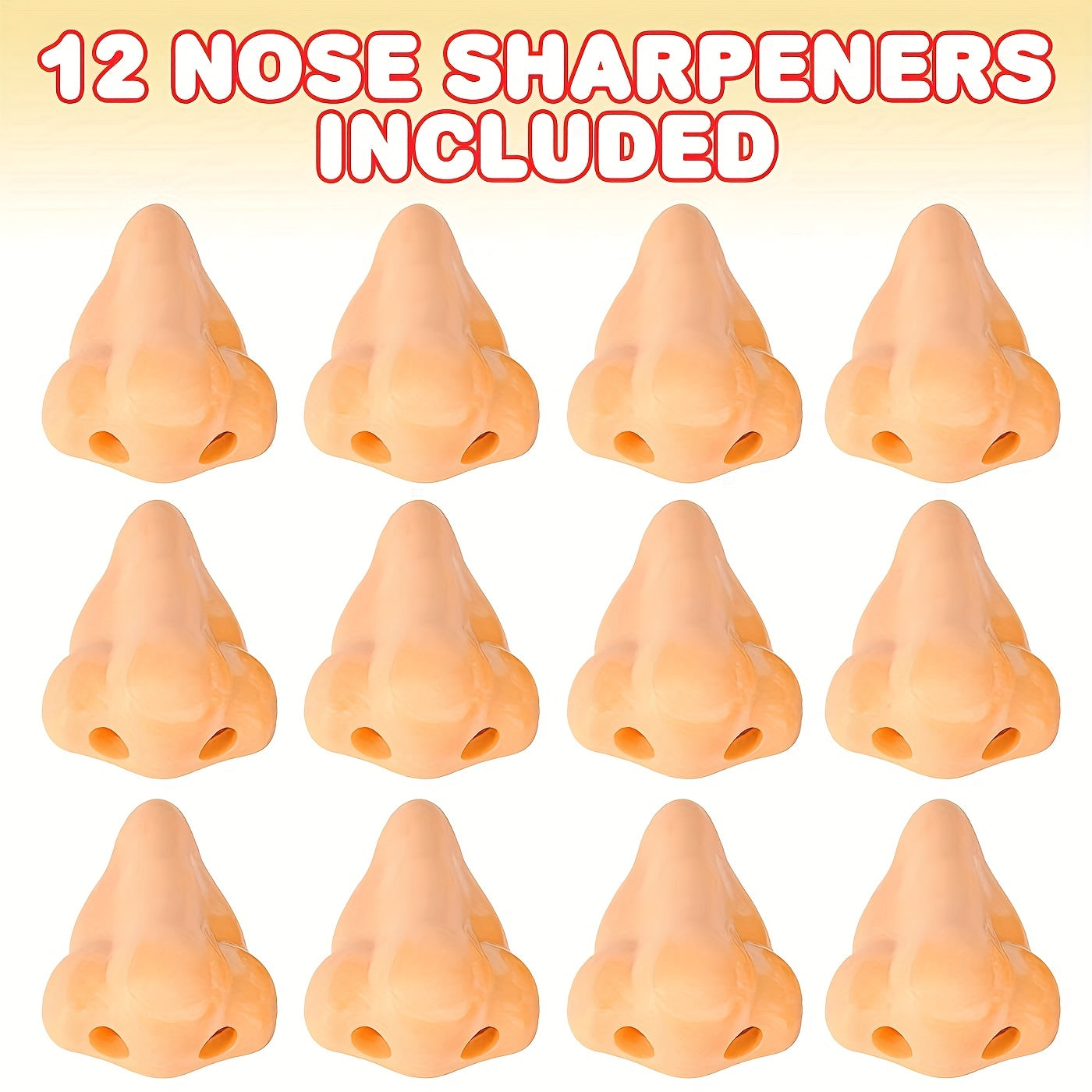 1 nose-shaped pencil sharpener, perfect for a quirky and fun sharpening experience.