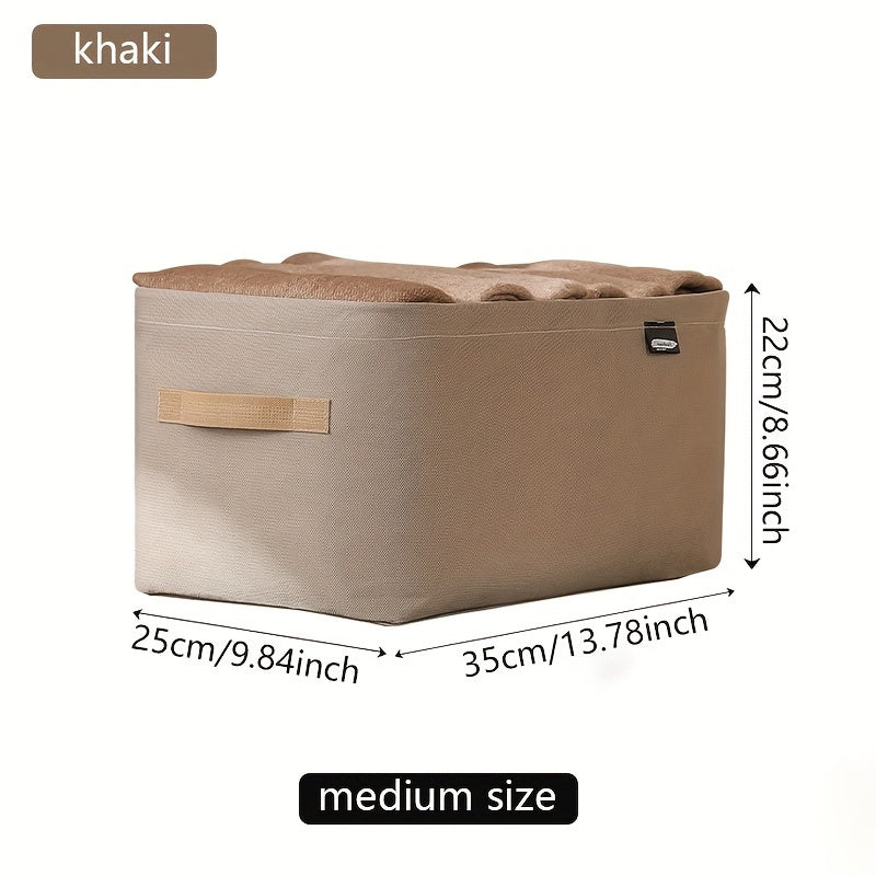 Versatile Clothes Storage Box, Portable Wardrobe Organizer with Handles