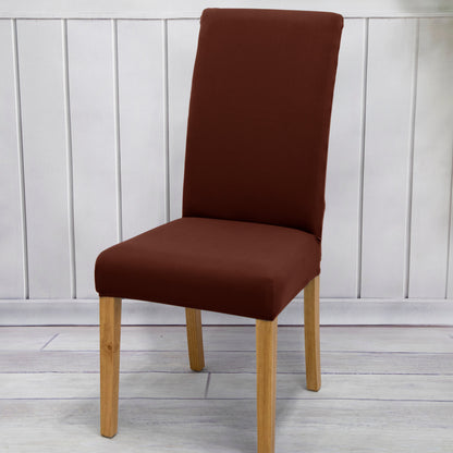 A single milk-colored chair slipcover suitable for all seasons, ideal for dining rooms, hotels, and ceremonies.