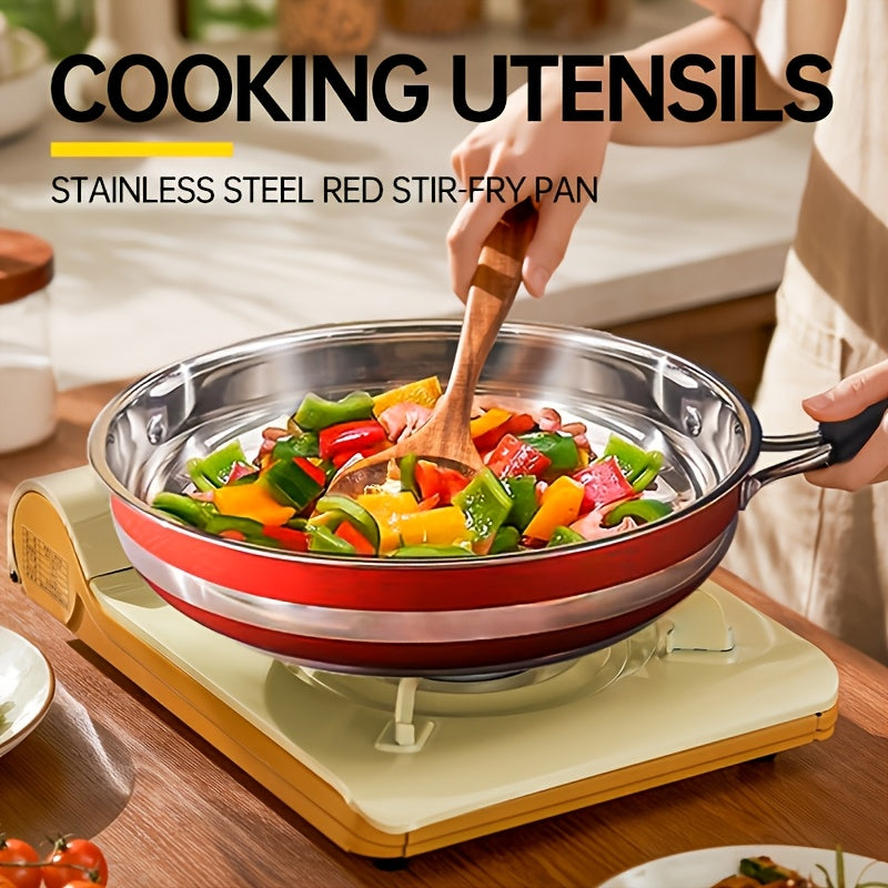 Set of 12 stainless steel pots, including a thickened non-stick frying pan, milk pot, and soup pot with double bottom, ideal for cross-border cooking.