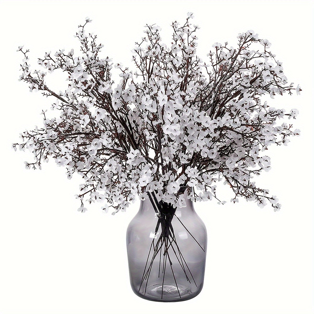 Artificial cherry blossom branches for vase, versatile décor for all seasons and occasions, no container included.