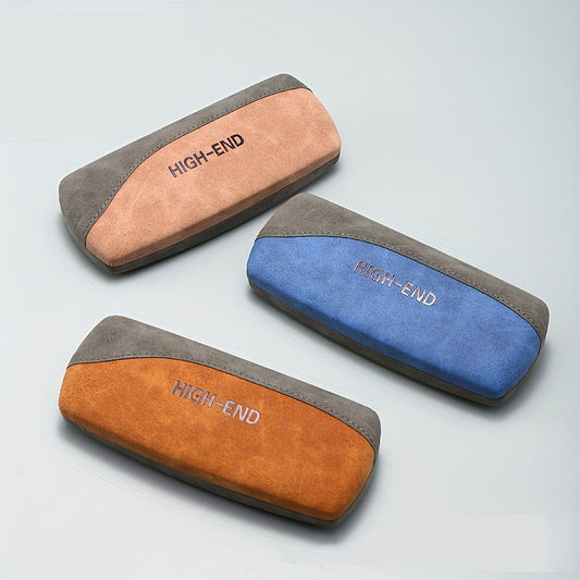 High-quality Iron Glasses Cases by Kezhan, featuring a durable metal frame and soft suede leather. These anti-press flip covers are ideal for students with myopia, and come in a fashionable box batch design.