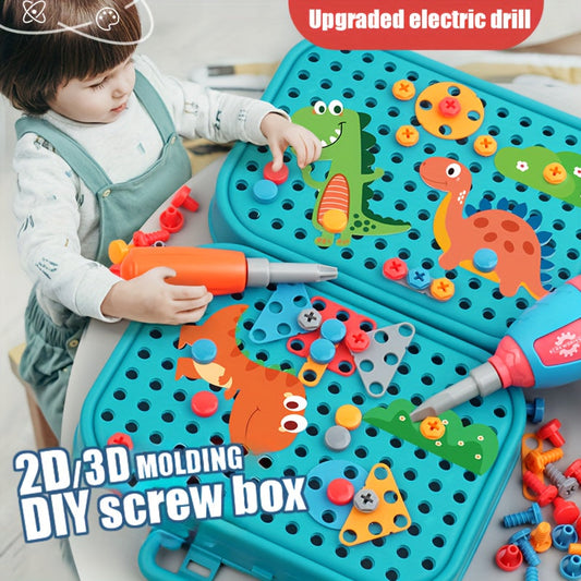 Educational Toy Set for Kids - Includes Screwdriver and Repair Kit for Interactive Parent-Child Game, Promotes Hand-Eye Coordination, Made of Durable Red Plastic, Perfect for Christmas, Halloween, Children's Day, or Birthday Gifts.