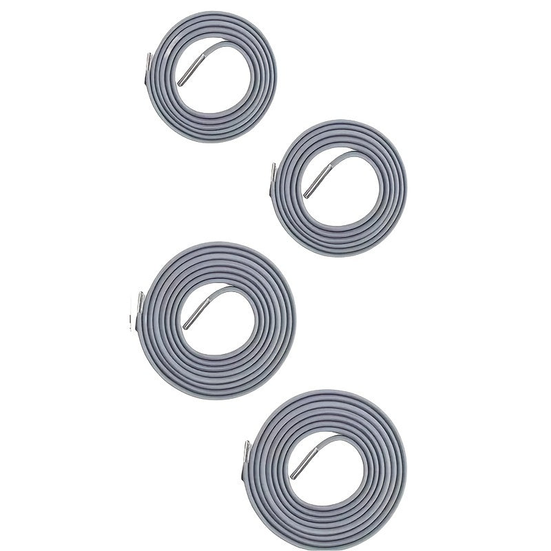 Elastic Repair Rope Kit for Bungee Beach Chairs & Loungers - 4 Replacement Straps in Silvery Gray, No Power Required