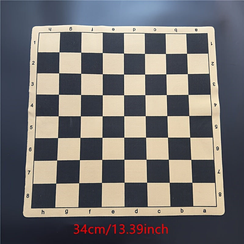 Yernea Standard Edition Collapsible Portable Individual Chess/Checkers Game Board, 34cm and 43cm, for Education