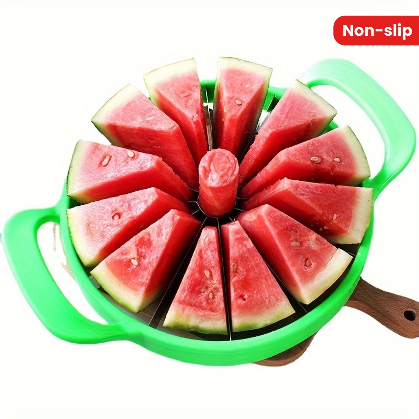 Stainless Steel Watermelon Slicer by Laoyeboubi - Featuring an Easy-Grip, Non-Slip Handle for Use in Home & Commercial Kitchens - Ideal for Festive Halloween & Christmas Celebrations