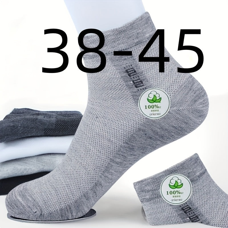 3 pairs of men's ultra-thin, anti-odor, sweat-absorbing, breathable, and comfy summer socks.