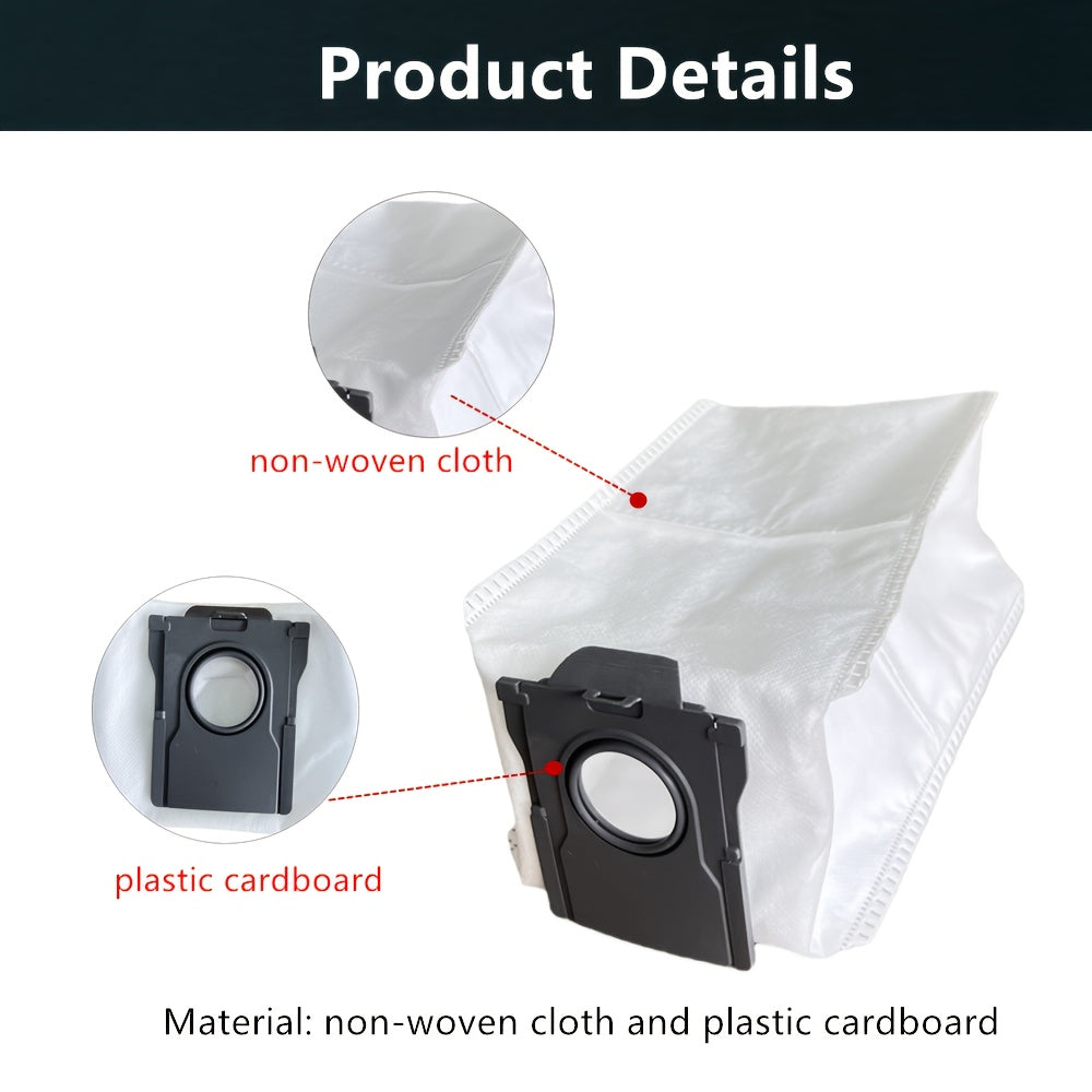 High-quality HEPA Filter Dust Bag for Dreame X30/S30/S10 Robot Vacuums - Made with durable, leak-proof non-woven cloth and hot melt edge seal for a perfect fit. Compatible with Vacuum Cleaner, Sweeping Robot, Consumables, X30 Pro, and other Dust Bag