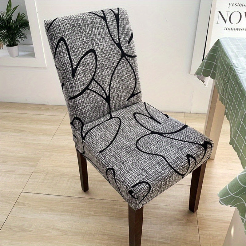 1pc Flower Elastic Dining Chair Cover for Furniture Protection, Universal for All Seasons.