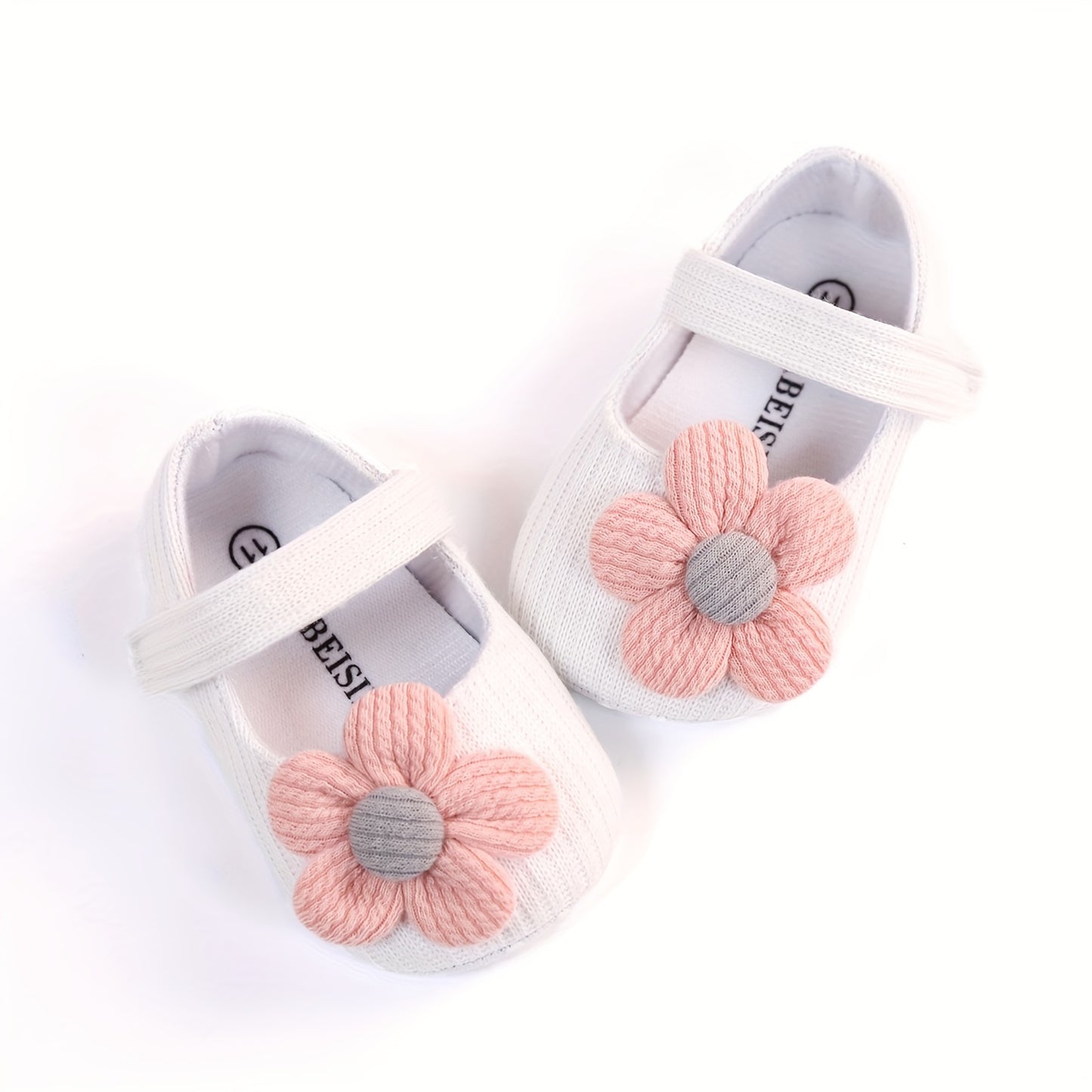 Toddler sunflower princess shoes for daily wear in spring and fall, lightweight, non-slip, and colorful candy-like design.