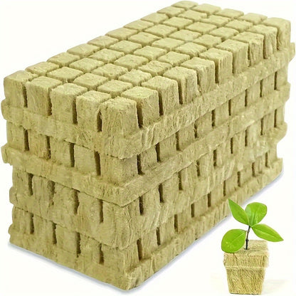 Rockwool Starter Cubes for Plant Propagation and Seed Starting in 100/200/300pcs packs.