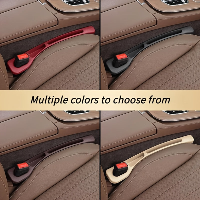 Car Seat Gap Filler with Multi-Storage Compartments - Leak-Proof Interior Strip, Ideal for Car Storage Solutions.