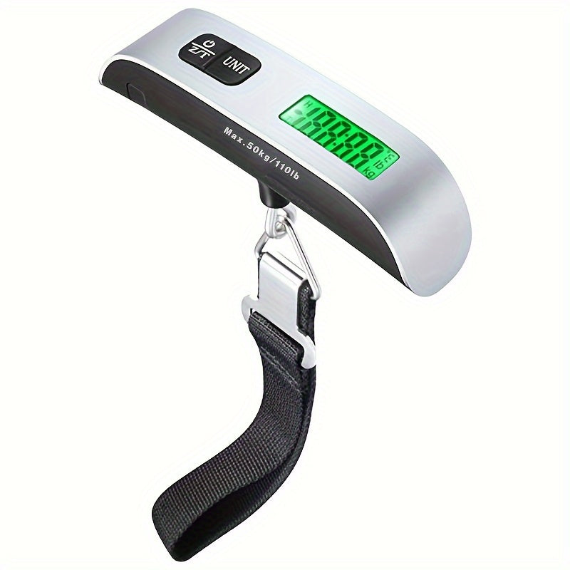 1 set of portable high-precision electronic scale with small spring scale, luggage hook, and hand-held fish weigher.