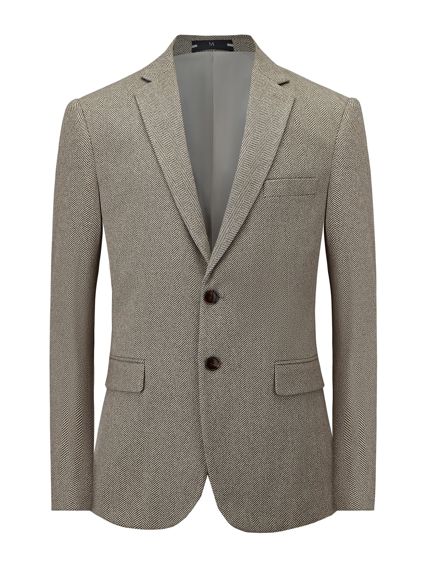 Men's 3-piece retro herringbone suit