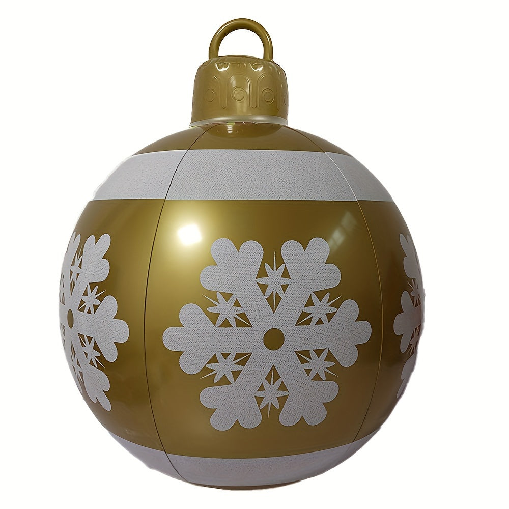 Inflatable Christmas balls are eye-catching PVC balloons used in gardens, entrance passages, front doors, terraces, lawns, and entrance halls for seasonal decoration.