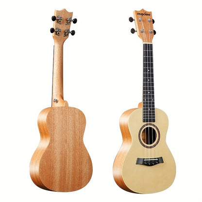 21/26 Inch Whole Mahogany/Spruce-Mahogany Soprano Ukulele Guitar, Musical Gifts, Hawaiian Mini Guitar, Eid Al-Adha Mubarak