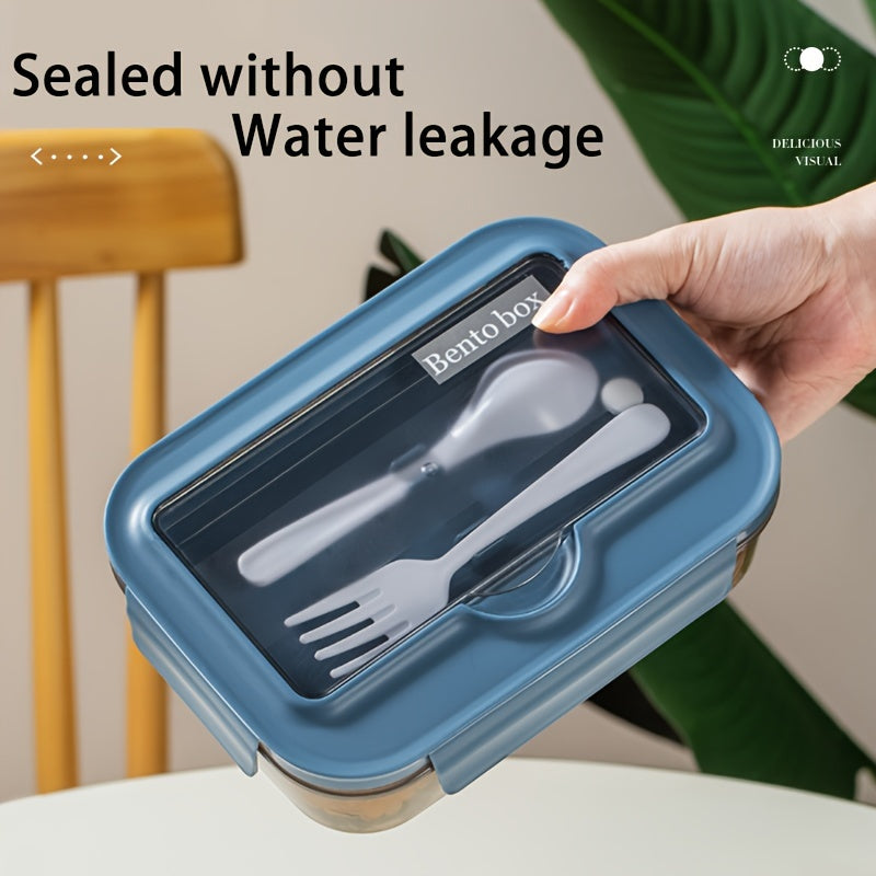 Fresh-keeping Leak-proof Double-layer Lunch Box, Large Capacity, Microwave Safe, Portable Meal Box for Work or School, Nutritional Sub-packaging - Say Goodbye to Fast Food with this 1-piece set.