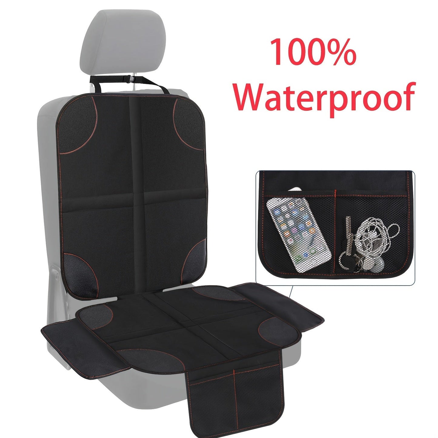 Protect your car seats with our waterproof fabric Car Seat Protector! Easy to clean and anti-slip, this cushion provides safety and protection for your car seats.