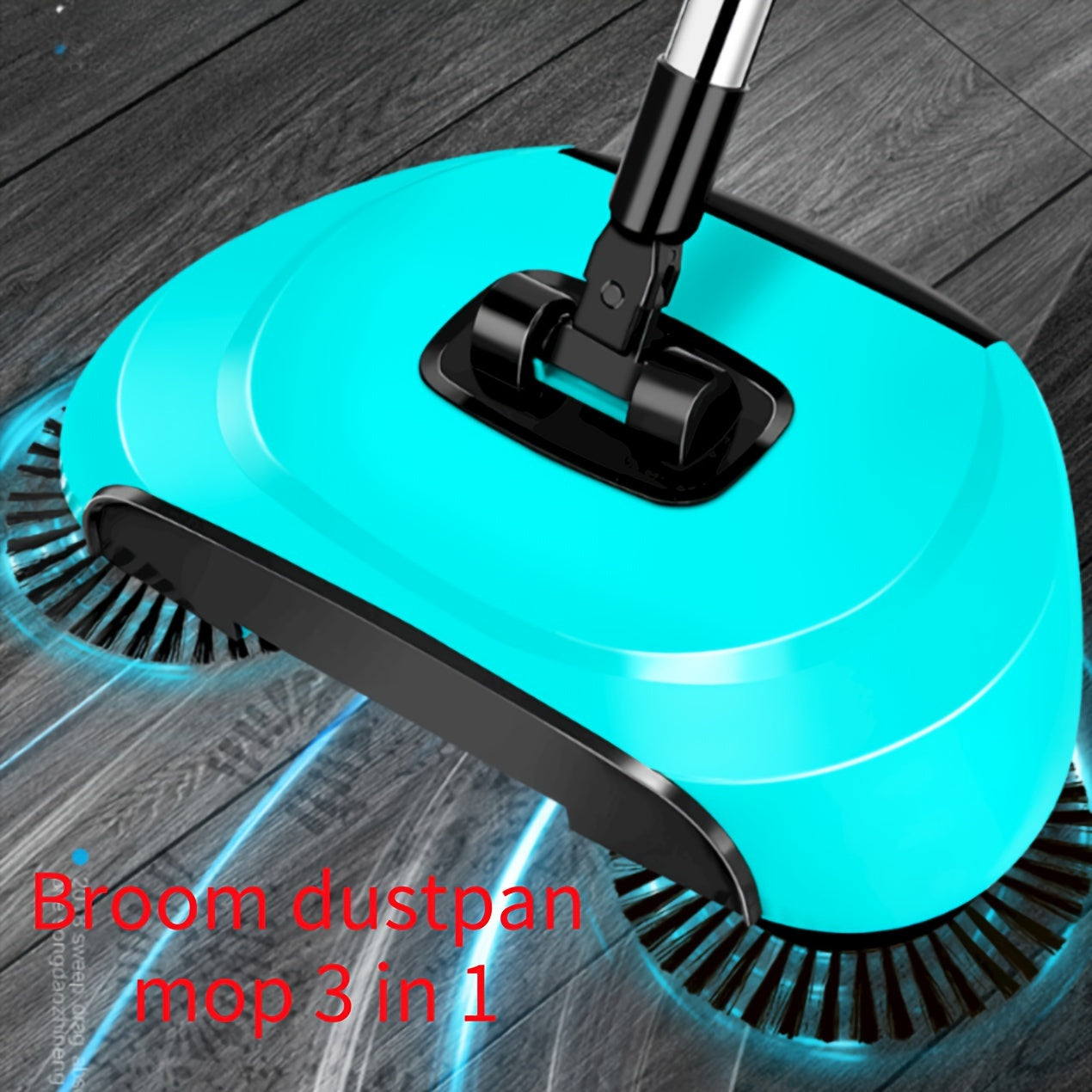 An all-in-one push sweeper, vacuum cleaner, and mop that effectively cleans pet hair, dust, and debris on hardwood and tile floors. This versatile cleaner also comes with cleaning supplies and tools, making it perfect for use in bedrooms.