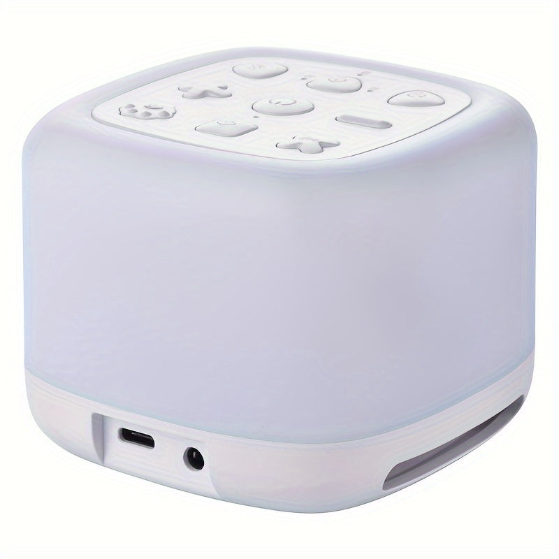 Sleep peacefully anywhere with our Rechargeable Portable Sleep Sound Machine. Featuring a 7 Colors Night Light, Wireless Speaker, and 40 Soothing Sounds including White Noise.