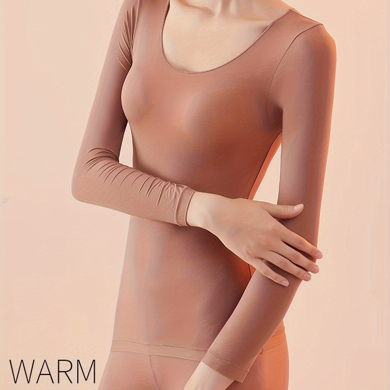 Autumn and winter warm suit with seamless mask and skin-friendly underwear, featuring high elasticity and anti-static properties. It also includes anti-ball, bottoming muscle underwear.