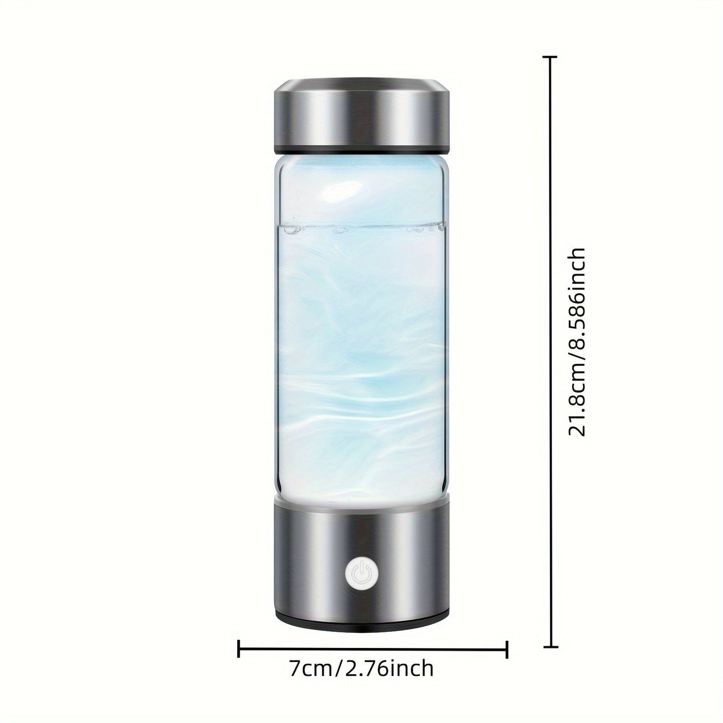 New and Improved Portable Hydrogen Water Bottle with 1000mAh battery, Rechargeable Hydrogen-rich Water Cup, Generates Hydrogen Gas in 3 Minutes, Perfect for Home, Office, Travel, and Fitness. Includes Soda Water Machine Accessories.