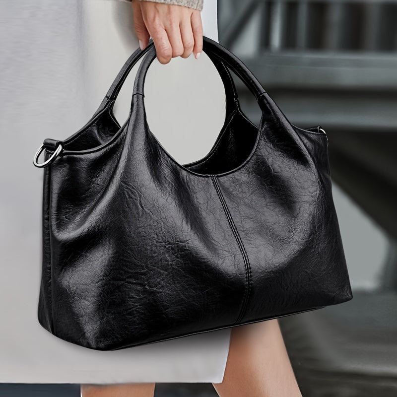 Stylish PU Women's Handbag with Detachable Strap, Zip Closure, Nylon Lining - Available in various colors, perfect for any occasion.