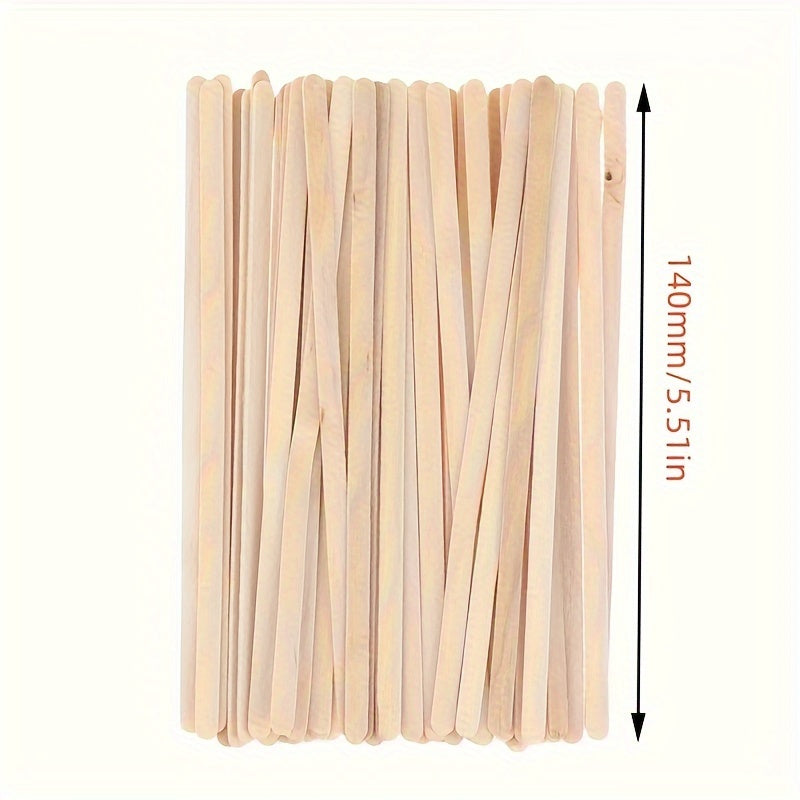 Eco-friendly and sustainable coffee stirrers made from natural wood, comes in a pack of 50 pieces. These biodegradable and disposable stirring sticks are perfect for both hot and cold beverages.